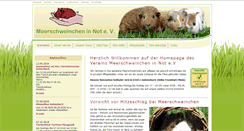 Desktop Screenshot of meerschweinchen-in-not.de