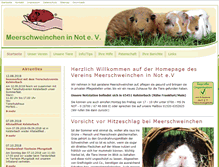 Tablet Screenshot of meerschweinchen-in-not.de